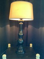 Brocante zwarte schemerlamp vintage eethoek stoelen, Ophalen, Zo goed als nieuw, 50 tot 75 cm