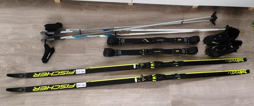 Langlauf en rolskiset, Sport en Fitness, Skiën en Langlaufen, Zo goed als nieuw, Fischer, 180 cm of meer, Ophalen of Verzenden