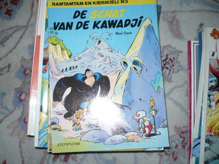 3 ramtamtam en kierikieli, Boeken, Stripboeken, Gelezen, Meerdere stripboeken, Ophalen of Verzenden