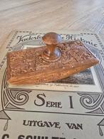Prachtige Antieke massief houten inktblotter, handgesneden, Ophalen of Verzenden