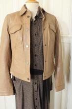 NIEUW echt leren jasje van TRANSMISSION maat 36, Kleding | Dames, Gi, Transmission, Beige, Gi
