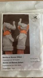 Viltmaakpakket twee vingerpopjes olifant v de witte engel, Hobby en Vrije tijd, Vilt, Ophalen of Verzenden, Nieuw