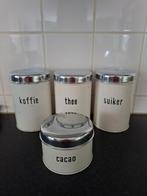 Voorraad bussen 4 stuks originele Brabantia, Ophalen of Verzenden, Gebruikt, Rvs, Pot, Bus of Blik