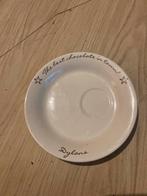 Riviera Maison chocolade bordjes - 4 stuks, Huis en Inrichting, Keuken | Servies, Gebruikt, Ophalen of Verzenden, Bord(en), Overige stijlen