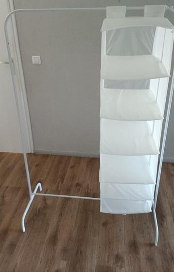 IKEA MULIG kledingrek met SKUBB opberger met 6 vakken  beschikbaar voor biedingen