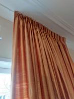 Gordijn - Mooi oranje glanzend, Ophalen, Gebruikt, Overige kleuren, 200 cm of meer
