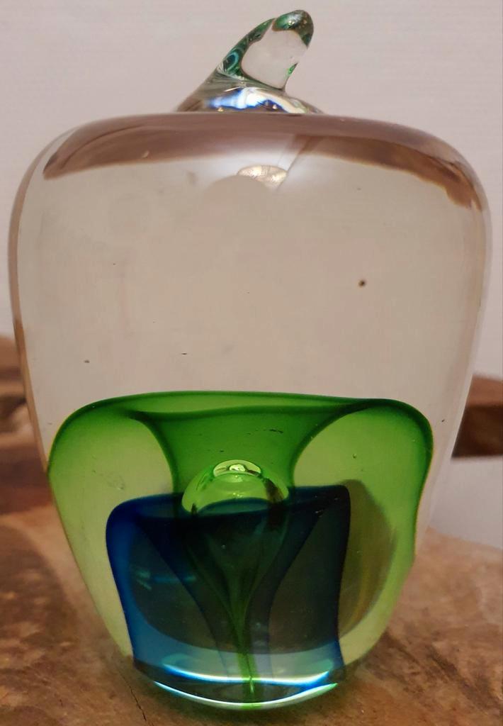 Beeld peer sculptuur door kunstenaar glas gaaf uniek, Antiek en Kunst, Antiek | Glas en Kristal, Ophalen of Verzenden