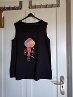 tk: aparte, zwarte ULLA POPKEN TOP / HEMDJE  mt.44/46/48, Ophalen, Zwart, Ulla Popken, Shirt of Top