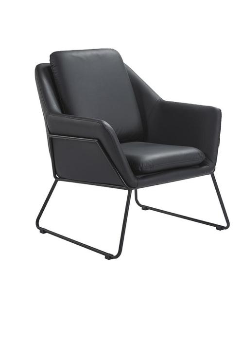 OHNO Soho Luxe Belval Luzia Eetkamerstoel - Zwart, Huis en Inrichting, Stoelen, Nieuw, Eén, Leer, Metaal, Overige materialen, Zwart