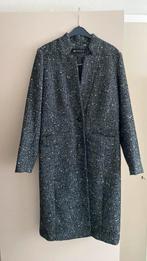 Mantel zwart: wit gemeleerd  maat 40, Kleding | Dames, Jassen | Winter, Ophalen of Verzenden, Zo goed als nieuw, Maat 38/40 (M)