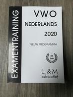 Examentraining VWO Nederlands 2020 L&M Educatief, VWO, L&M Educatief, Ophalen of Verzenden, Zo goed als nieuw