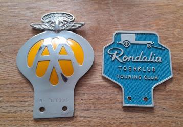 Vintage badge Rondalia Touring Club + AA South Africa (ANWB)