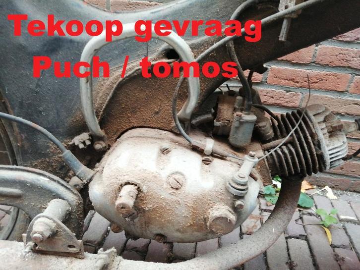 tekoop gevraag project brommers puch en tomos, Fietsen en Brommers, Brommeronderdelen | Oldtimers, Gebruikt, Overige merken, Ophalen