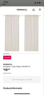 GEZOCHT HANNALILL Gordijnen Beige IKEA, Huis en Inrichting, 100 tot 150 cm, 200 cm of meer, Beige, Ophalen of Verzenden