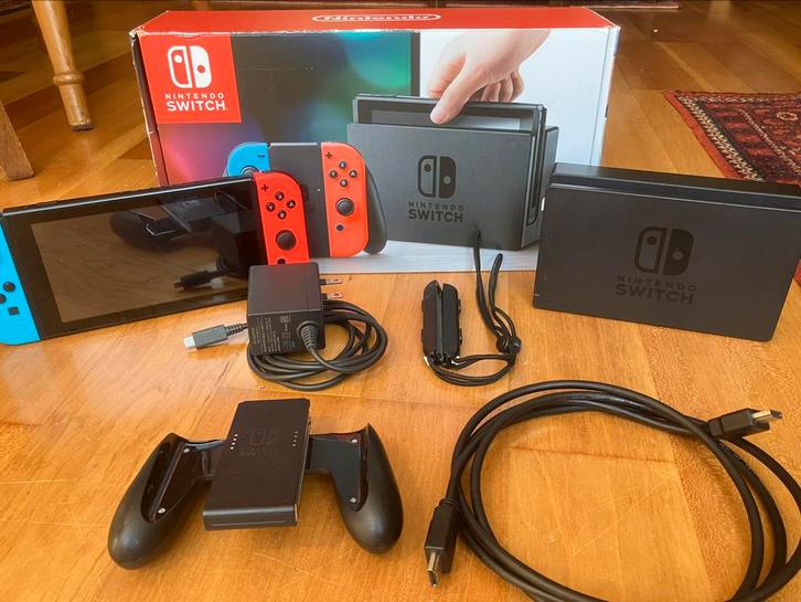Nintendo Switch - originele verpakking compleet, Spelcomputers en Games, Spelcomputers | Nintendo Switch, Zo goed als nieuw, Switch Original