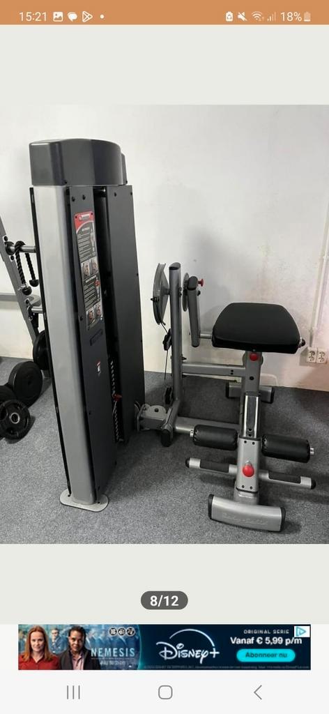 De Body Solid Pro Dual Line buikspieren back extension, Sport en Fitness, Fitnessmaterialen, Zo goed als nieuw, Overige typen