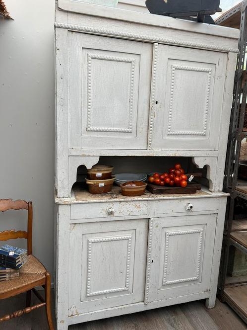 Brocante Franse kast, Huis en Inrichting, Kasten | Buffetkasten, Gebruikt, 200 cm of meer, 100 tot 150 cm, 25 tot 50 cm, Ophalen