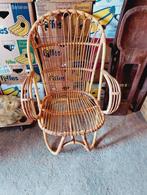 Vintage rotan stoel groot model, Ophalen of Verzenden