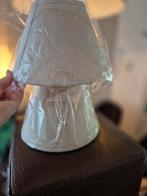 2 lampenkappen beige linnen, Huis en Inrichting, Lampen | Lampenkappen, Beige, Rond, Ophalen of Verzenden, Zo goed als nieuw