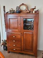 Kast met bijpassende sidetable, Huis en Inrichting, Kasten | Kledingkasten, Gebruikt, Kersenhout, 150 tot 200 cm, 50 tot 75 cm