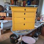Brocante Ladekast, Ophalen, 50 tot 100 cm, Zo goed als nieuw, 3 of 4 laden