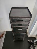 Industrieel Ladekastje Metaal, Huis en Inrichting, Kasten | Ladekasten, Ophalen, Minder dan 50 cm, Gebruikt, 5 laden of meer