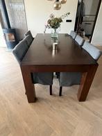 Robuuste Eiken Eettafel, Huis en Inrichting, Tafels | Eettafels, Ophalen, 100 tot 150 cm, Eikenhout, 200 cm of meer