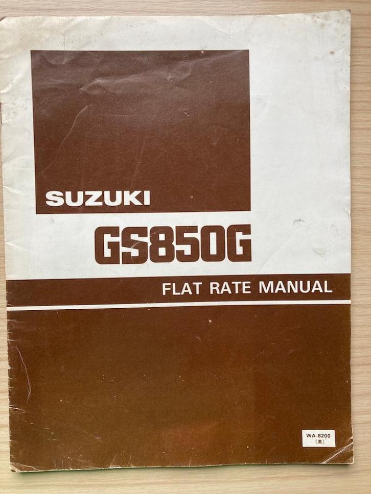 Suzuki GS850G 1978 Flat Rate Manual, Motoren, Handleidingen en Instructieboekjes, Suzuki, Verzenden