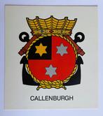 Hr.Ms. Callenburgh [F808] - oude sticker - 1980's, Ophalen of Verzenden, Marine, Nederland, Overige typen