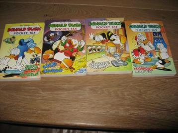 NIEUWE dikke Donald Duck pockets nr 163, 164,167 en 169 beschikbaar voor biedingen