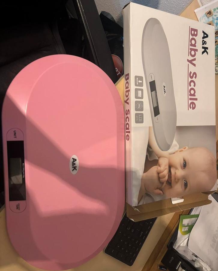 Roze baby meter, Kinderen en Baby's, Badjes en Verzorging, Zo goed als nieuw, Ophalen of Verzenden