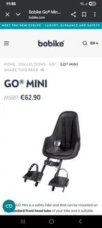 BoBike Front Bike Kids Seat, Fietsen en Brommers, Fietsaccessoires | Fietsstoeltjes, Gebruikt, Voorzitje, Ophalen of Verzenden