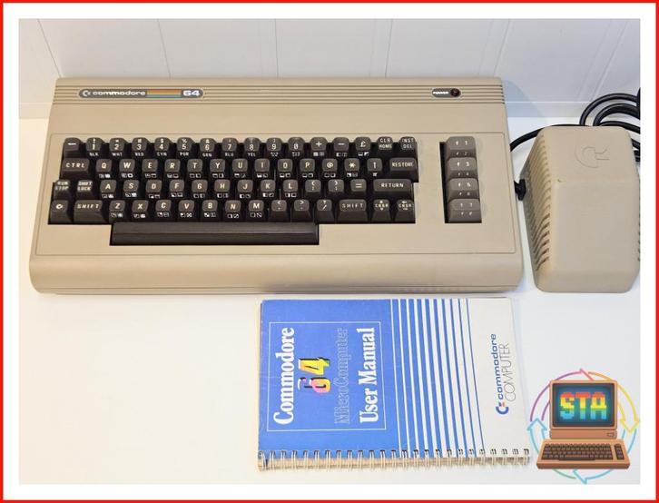 Commodore 64 Gereviseerd + Recap met Voeding & Handleiding, Computers en Software, Vintage Computers, Ophalen of Verzenden