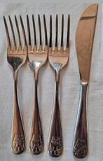 Kinderbestek beertjes Vivo Villeroy&Boch vork mes sauslepel, Ophalen of Verzenden, Gebruikt, Rvs of Chroom