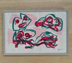Karel Appel - Personnages - Zeldzame Litho - 1968, Antiek en Kunst, Ophalen of Verzenden