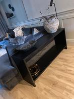 Sidetable hout zwart, Huis en Inrichting, Tafels | Sidetables, Ophalen, Sober stoer, Zo goed als nieuw, 150 tot 200 cm