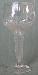 Nr X475: Zeer groot kristallen wijnglas, Verzamelen, Glas en Borrelglaasjes, Overige typen, Tweedehands onbekend., Ophalen of Verzenden