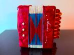 Vitage Rode Knopaccordeon - Klein Formaat, Muziek en Instrumenten, Accordeons, Overige merken, Met riemen, Ophalen of Verzenden