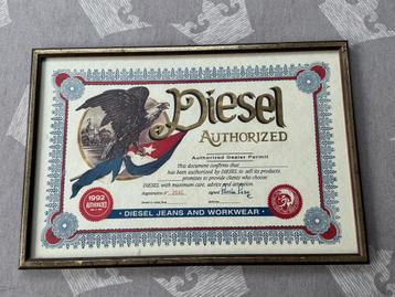 Diesel Authorized Dealer Permit / certificaat - Ingelijst beschikbaar voor biedingen