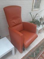 Leren fauteuil in werkelijke nieuwstaat, Ophalen, Minder dan 50 cm, Minder dan 75 cm, Leer