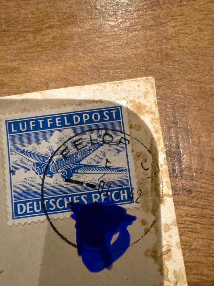 WOII Duitse Luftfeldpost envelop 1942, Verzamelen, Militaria | Tweede Wereldoorlog, Duitsland, Ophalen of Verzenden