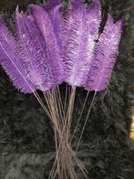 lila kunst varenblad takken met glitters -kerst-, Diversen, Kerst, Ophalen of Verzenden, Zo goed als nieuw