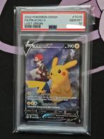 Pokemon Pikachu V TG16/TG30 Lost Origin PSA 10 GEM MT, Ophalen of Verzenden, Zo goed als nieuw, Losse kaart, Foil