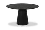Zwarte ronde eettafel cilinder hout NIEUW!, Nieuw, 100 tot 150 cm, Modern, klassiek, stijlvol, strak, warm, 100 tot 150 cm