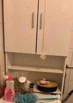 Wasmachine kast met gebruiksporen, Huis en Inrichting, Badkamer | Badkamermeubels, Ophalen, Gebruikt, 100 tot 150 cm, 50 tot 100 cm