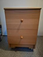 nachtkastje 2 laden 63 x 40, Huis en Inrichting, Slaapkamer | Nachtkastjes, Ophalen, Gebruikt, Minder dan 45 cm, 55 tot 70 cm