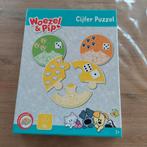 Woezel & Pip Cijfer Puzzel, Ophalen of Verzenden, 10 tot 50 stukjes, Zo goed als nieuw, 2 tot 4 jaar