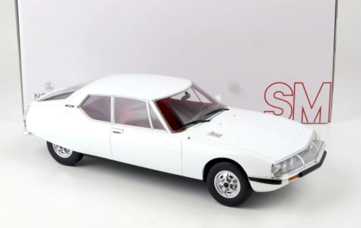 Citroen SM 74 WIT ROOD inter.RR VELGEN 1/12 NOREV LIM 121702, Hobby en Vrije tijd, Modelauto's | 1:5 tot 1:12, Nieuw, Auto, 1:9 t/m 1:12