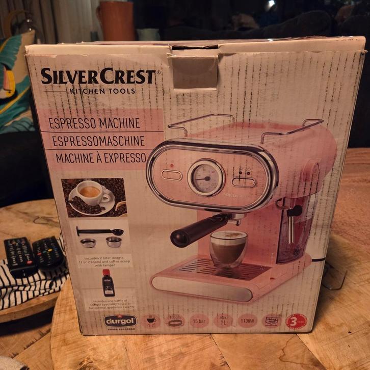 Espresso machine silvercrest, Witgoed en Apparatuur, Koffiezetapparaten, Zo goed als nieuw, Espresso apparaat, Ophalen of Verzenden