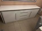 Moderne Witte Dressoir +Spiegel Set, Ophalen, Zo goed als nieuw, 200 cm of meer, 25 tot 50 cm